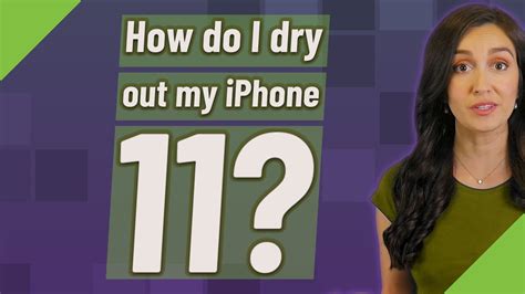How do I dry my iPhone?